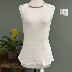 RW&CO. Sleeveless Top With Gold Detail